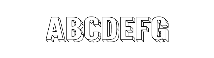 Warsaw Gothic SuperExtended 3D  Free Fonts Download