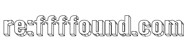 Warsaw Gothic SuperExtended 3D  Free Fonts Download