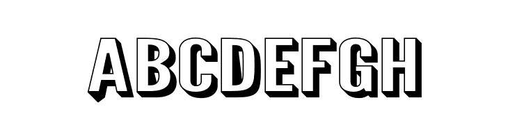 Warsaw Gothic SuperExtended Shadow  Free Fonts Download