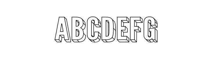 Warsaw Gothic Extended 3D  Free Fonts Download