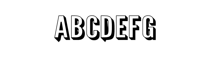 Warsaw Gothic Extended Shadow  Free Fonts Download
