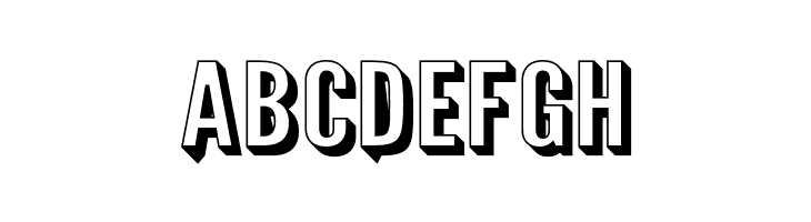 Warsaw Gothic Extended Shadow  Free Fonts Download