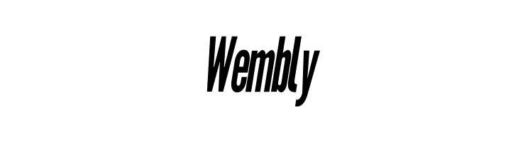 Warsaw Gothic Condensed OBlique  Free Fonts Download