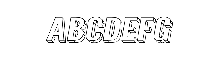 Warsaw Gothic SuperExtended Oblique 3D  Free Fonts Download