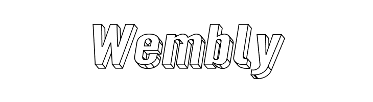 Warsaw Gothic SuperExtended Oblique 3D  Free Fonts Download