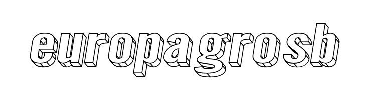 Warsaw Gothic SuperExtended Oblique 3D  Free Fonts Download