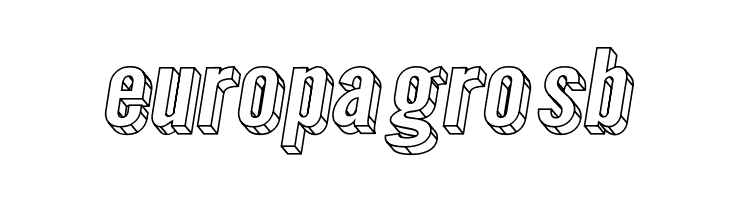 Warsaw Gothic Extended 3D Oblique  Free Fonts Download