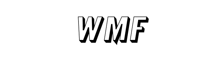 Warsaw Gothic SuperExtended Shadow Oblique  Free Fonts Download