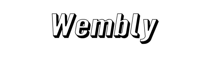 Warsaw Gothic SuperExtended Shadow Oblique  Free Fonts Download