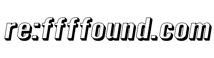 Warsaw Gothic SuperExtended Shadow Oblique  Free Fonts Download