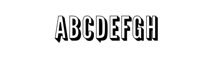 Warsaw Gothic Shadow  Free Fonts Download