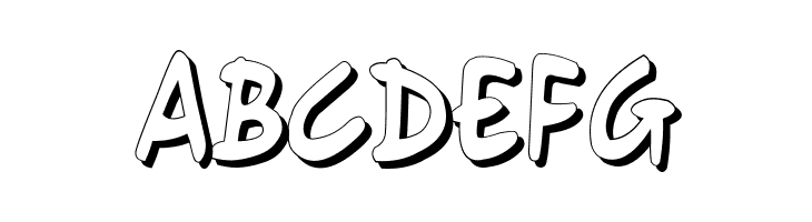 Gort's Fair Hand UprightShadow  Free Fonts Download