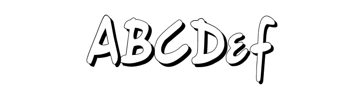 Gort's Fair Hand UprightShadow  Free Fonts Download