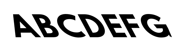 Hussar Bold SuperExtended Oblique Five  Free Fonts Download