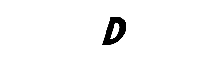 Hussar Bold SuperCondensed Oblique Three  Free Fonts Download