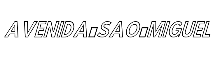 Hussar Simple ExtraCondensed Ghost Oblique Three  Free Fonts Download