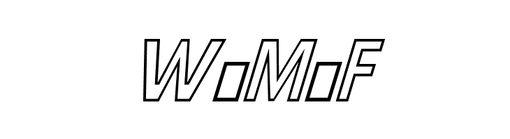 Hussar Simple ExtraCondensed Ghost Oblique Three  Free Fonts Download