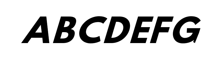 Hussar Bold Extended Oblique Three  Free Fonts Download