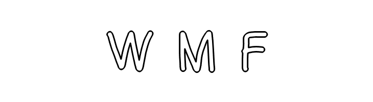 Mew? Outline  Free Fonts Download