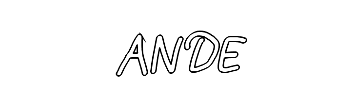 Mew? Outline Italic  Free Fonts Download