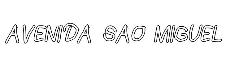 Mew? Outline Italic  Free Fonts Download