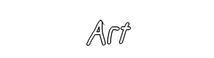 Mew? Outline Italic  Free Fonts Download
