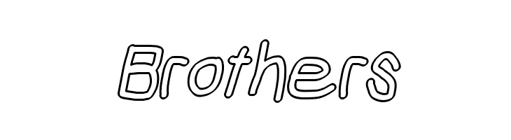 Mew? Outline Italic  Free Fonts Download