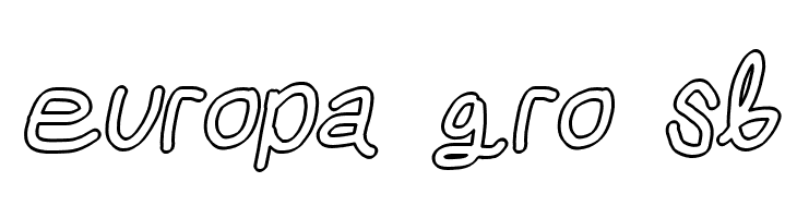 Mew? Outline Italic  Free Fonts Download