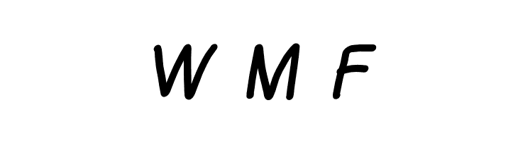 Mew? Black Italic  Free Fonts Download
