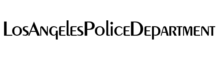 LosAngelesPoliceDepartment Peinaud Medium Font