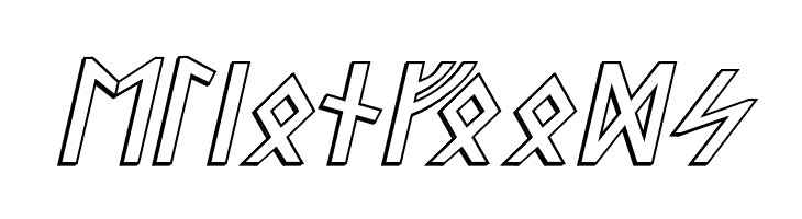 Stormning Raw Outline Oblique  Free Fonts Download