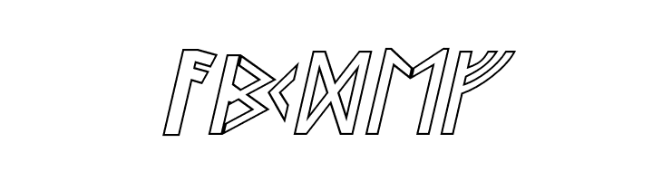 Stormning Outline Oblique  Free Fonts Download