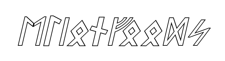 Stormning Outline Oblique  Free Fonts Download