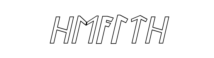 Stormning Outline Oblique  Free Fonts Download