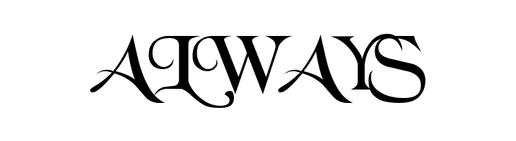 ALWAYS BlackChancery Font