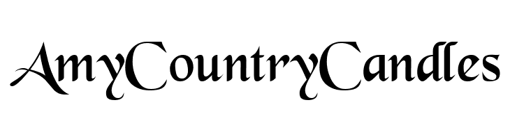 AmyCountryCandles BlackChancery Font