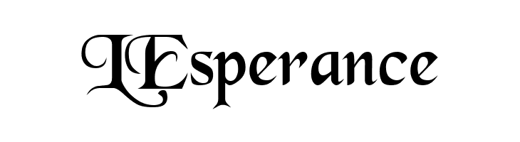 LEsperance BlackChancery Font