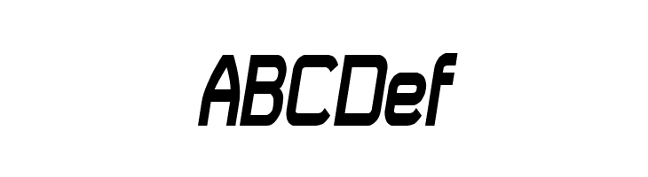 Daville Condensed Slanted  Free Fonts Download