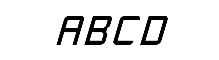 Rabbid Highway Sign Caps Italic  Free Fonts Download