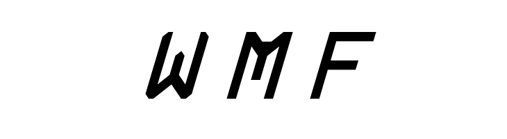 Rabbid Highway Sign Caps Italic  Free Fonts Download