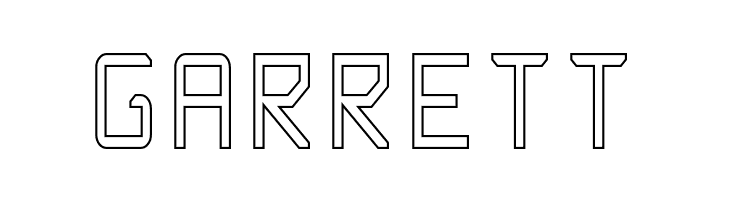 Rabbid Highway Sign Caps Narrow Outline  Free Fonts Download