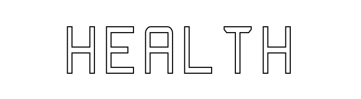 Rabbid Highway Sign Caps Narrow Outline  Free Fonts Download