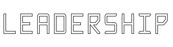 Rabbid Highway Sign Caps Narrow Outline  Free Fonts Download