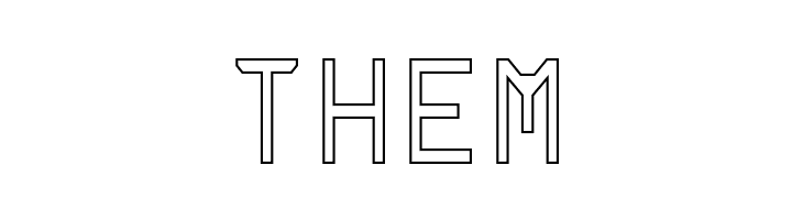 Rabbid Highway Sign Caps Narrow Outline  Free Fonts Download