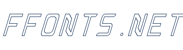 Rabbid Highway Sign Caps Narrow Outline Italic font — Lorem ipsum body text preview