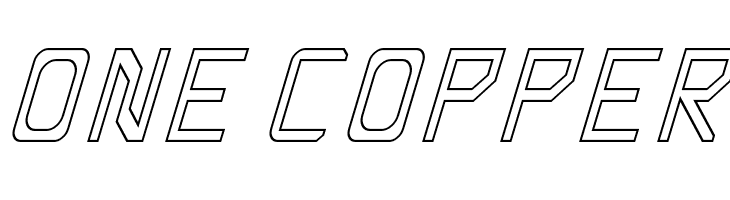 Rabbid Highway Sign Caps Narrow Outline Italic  Free Fonts Download