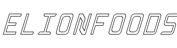 Rabbid Highway Sign Caps Narrow Outline Italic  Free Fonts Download