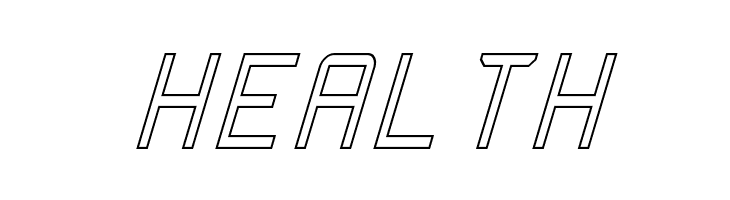 Rabbid Highway Sign Caps Narrow Outline Italic  Free Fonts Download