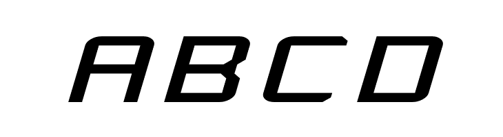 Rabbid Highway Sign Extended Italic  Free Fonts Download