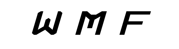 Rabbid Highway Sign Extended Italic  Free Fonts Download